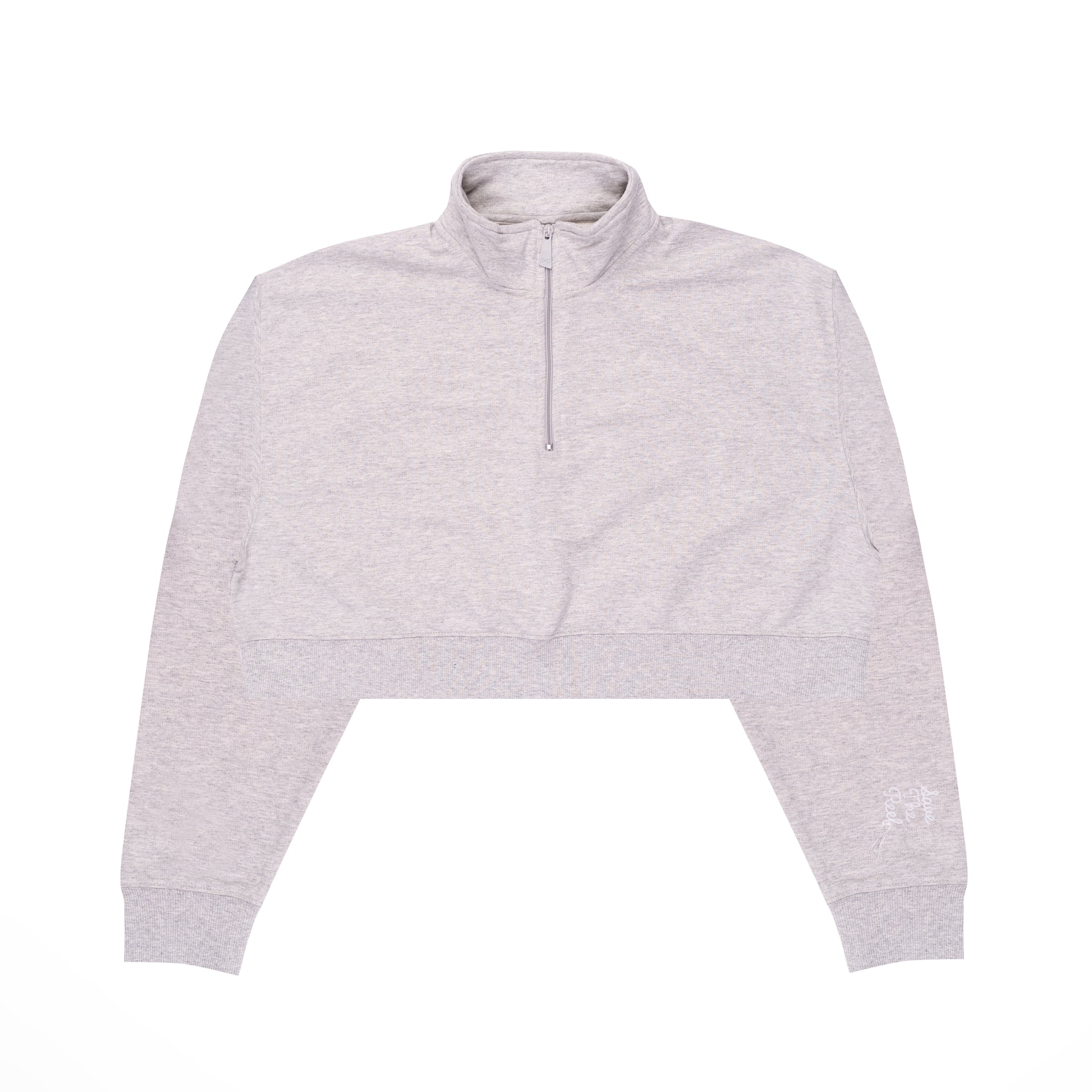 PERU 1/4 ZIP CROP TOP